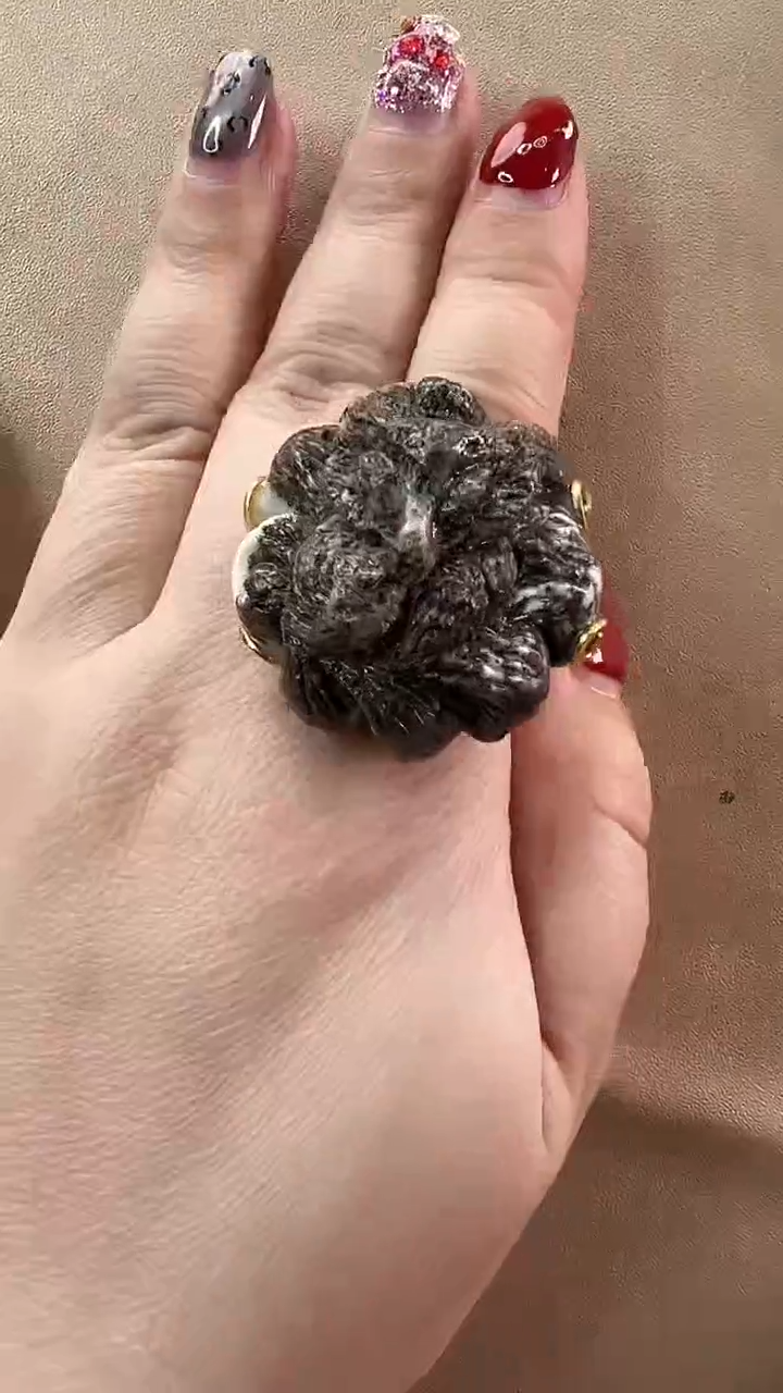 【闪购商品】琥珀戒指未镶嵌戒指