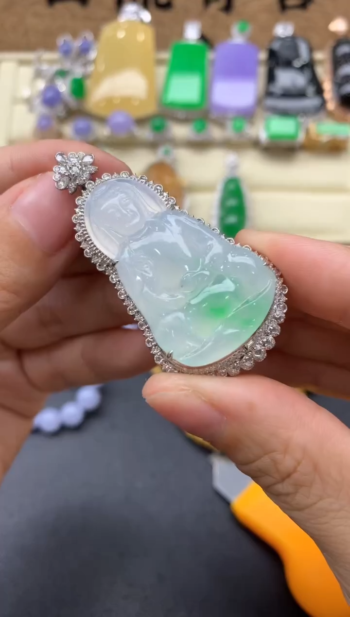 【闪购商品】翡翠颈饰18K金镶嵌687-中国好珍宝