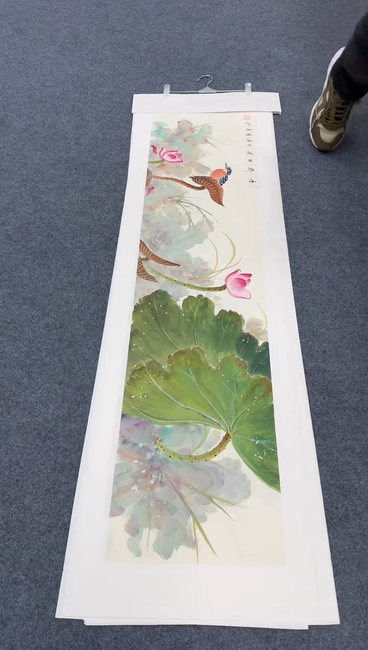 国画荷花横同类型随机