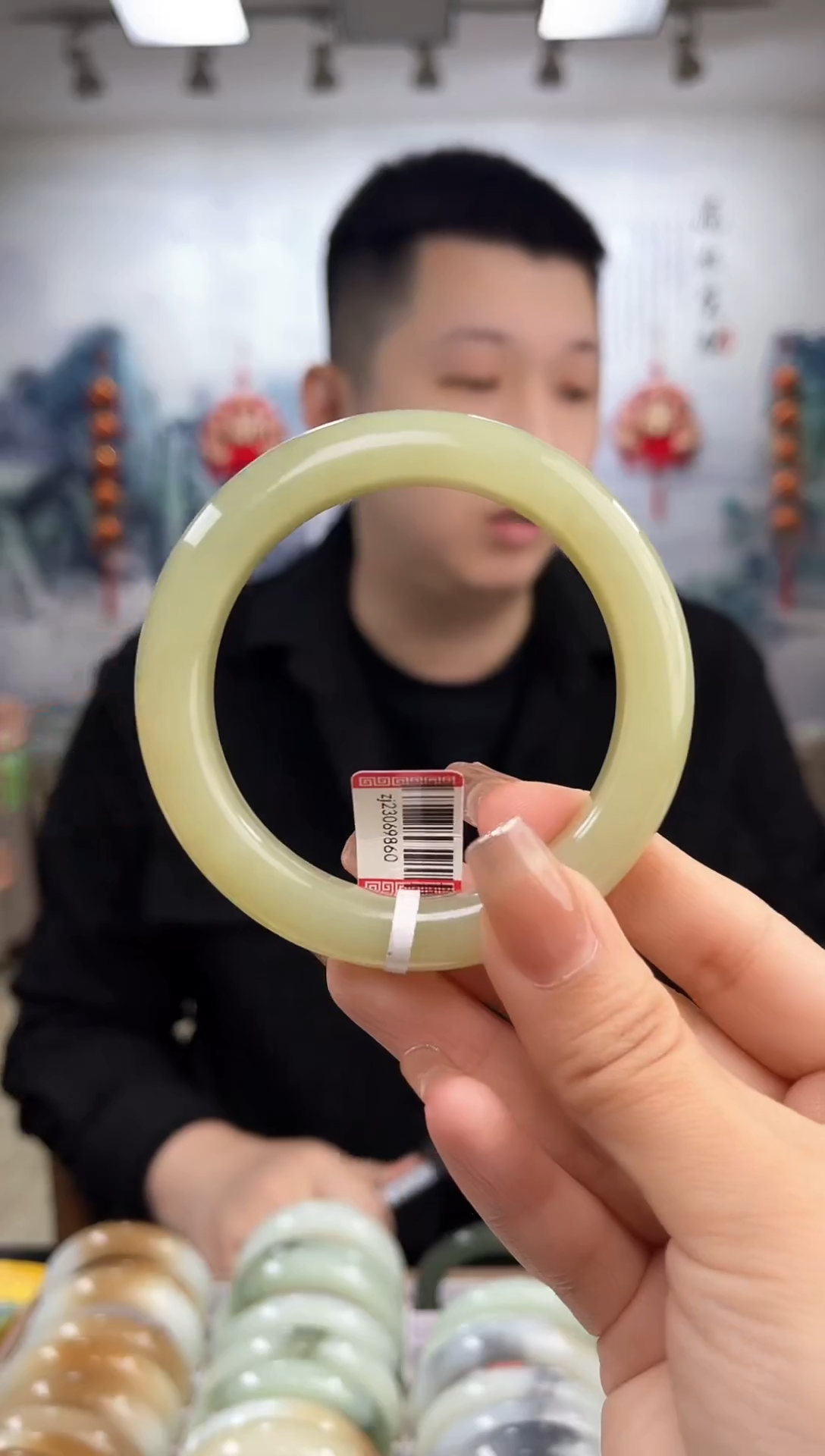 【闪购商品】和田玉手镯未镶嵌56-57圈口9860