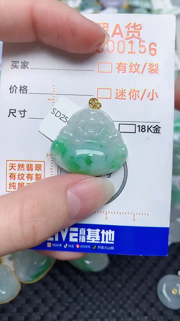 【闪购商品】翡翠颈饰18K金镶嵌564564161541