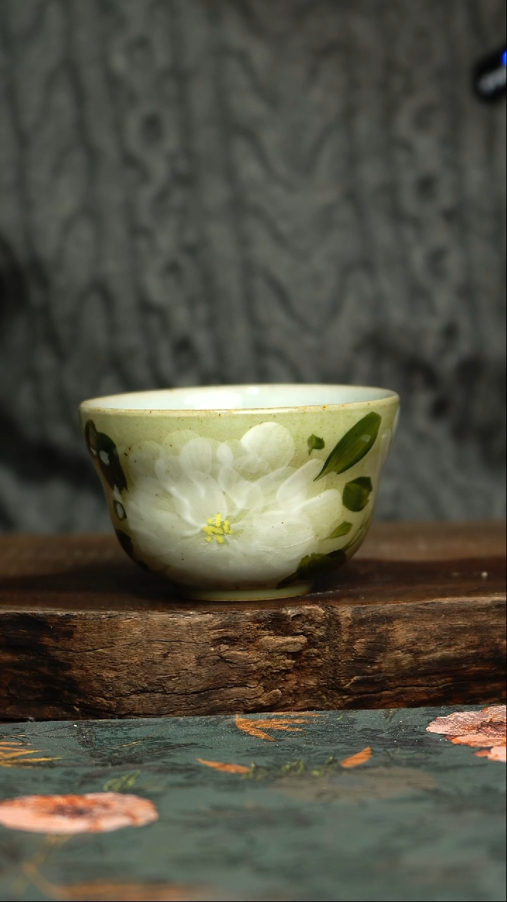 【闪购商品】杯釉下彩手工手绘同款陶器