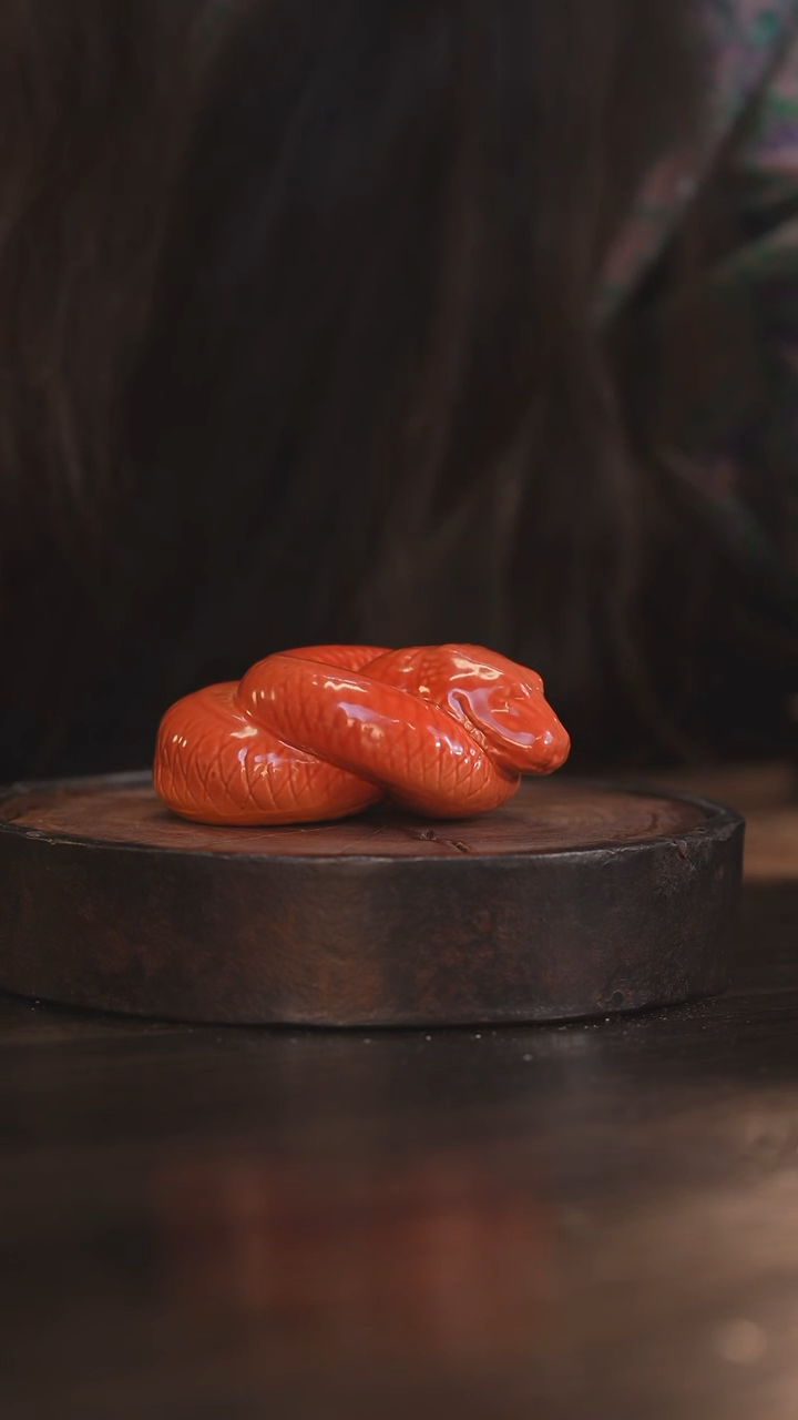 【闪购商品】杯37柴房陶瓷丨小蛇茶宠