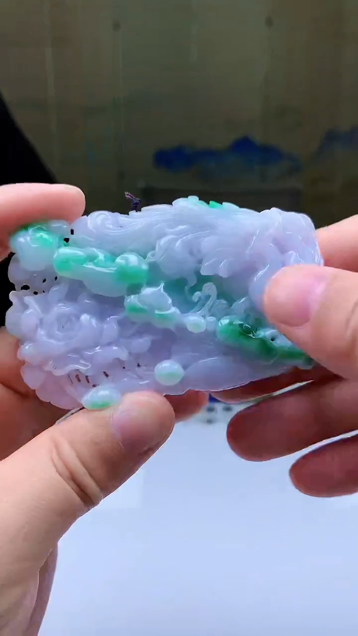 【闪购商品】定制翡翠未镶嵌5155ty-毛货挂件109