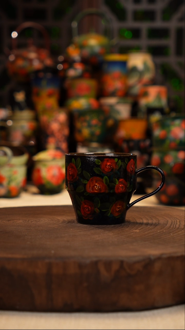 油画   釉下彩    杯子