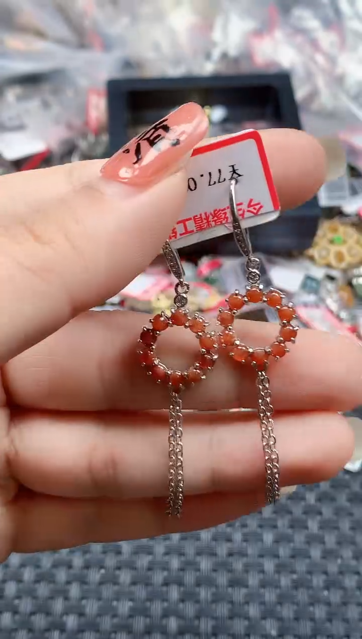 银S925镶嵌戒指翡翠天然A货缅甸翡翠