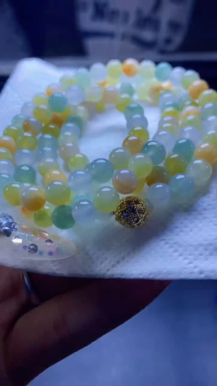 【闪购商品】定制翡翠未镶嵌珠串  