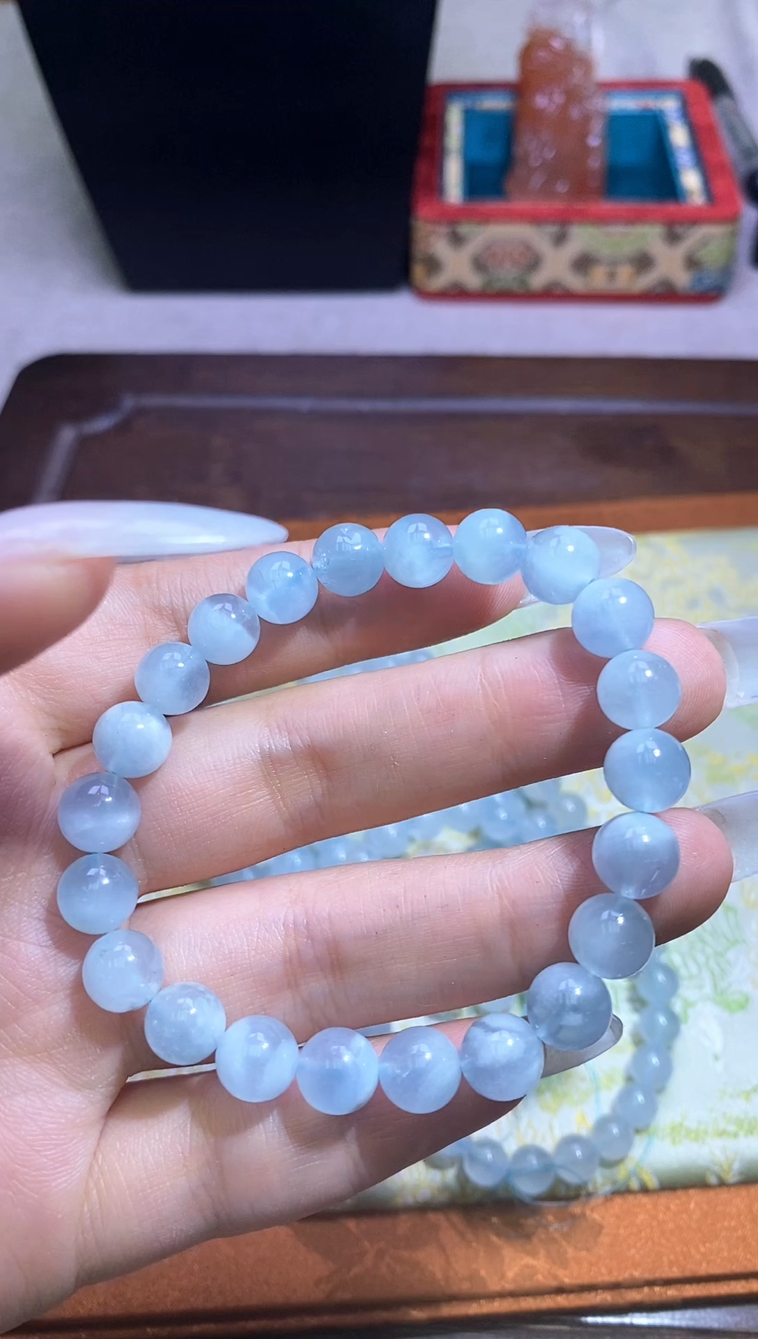 海蓝宝石手链未镶嵌多样性发一件082