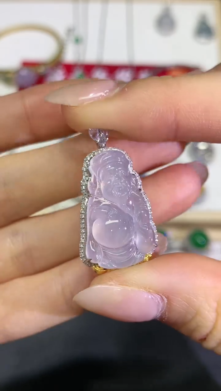 【闪购商品】定制翡翠18K金镶嵌团购22