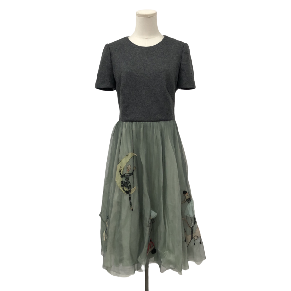 妃鱼/华伦天奴/羊毛/连衣裙/95新/M3/27