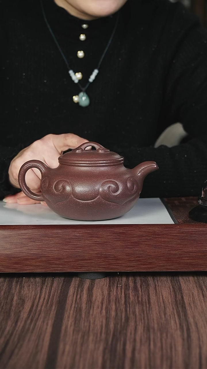 【闪购商品】紫砂茶壶jmt  千禧紫泥 如意仿古