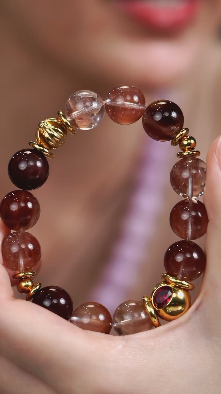 未镶嵌手串水晶兔毛水晶原创DIY手串