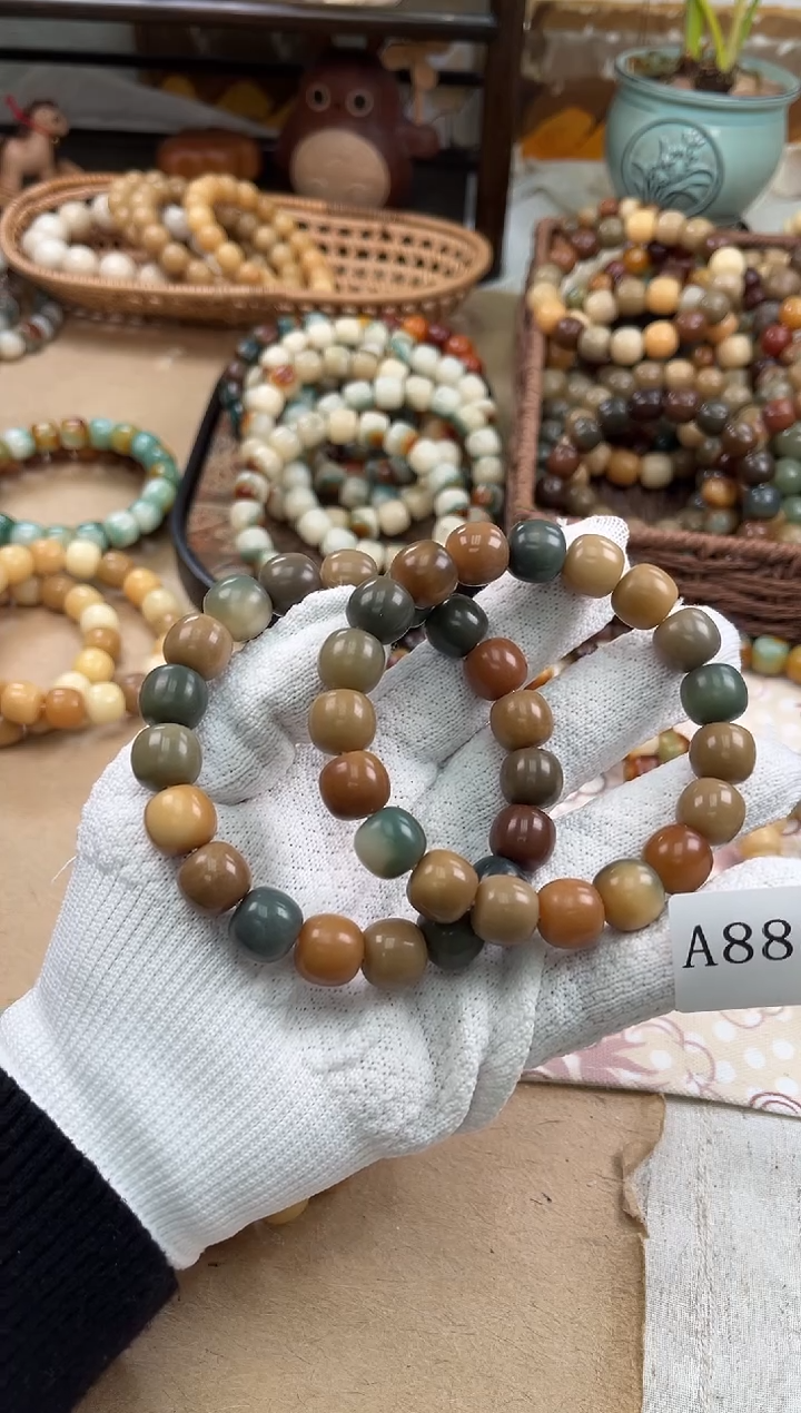 手串菩提根/象牙果a888卡14 干磨海子