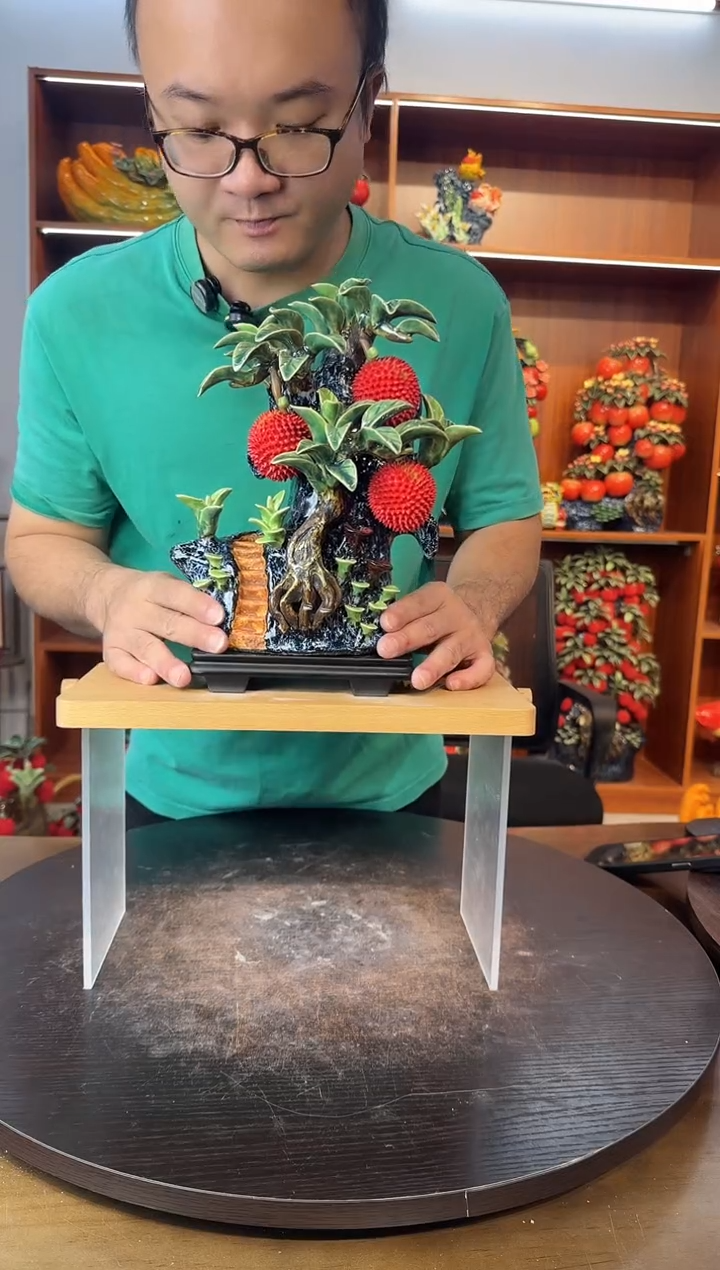 陶瓷陶瓷荔枝摆件