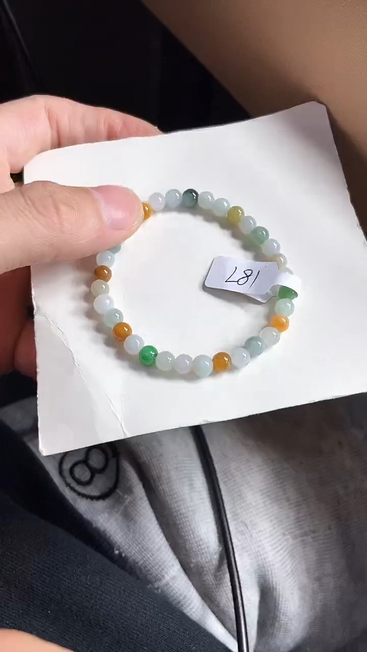 【闪购商品】翡翠手串未镶嵌天然A货翡翠手串L81