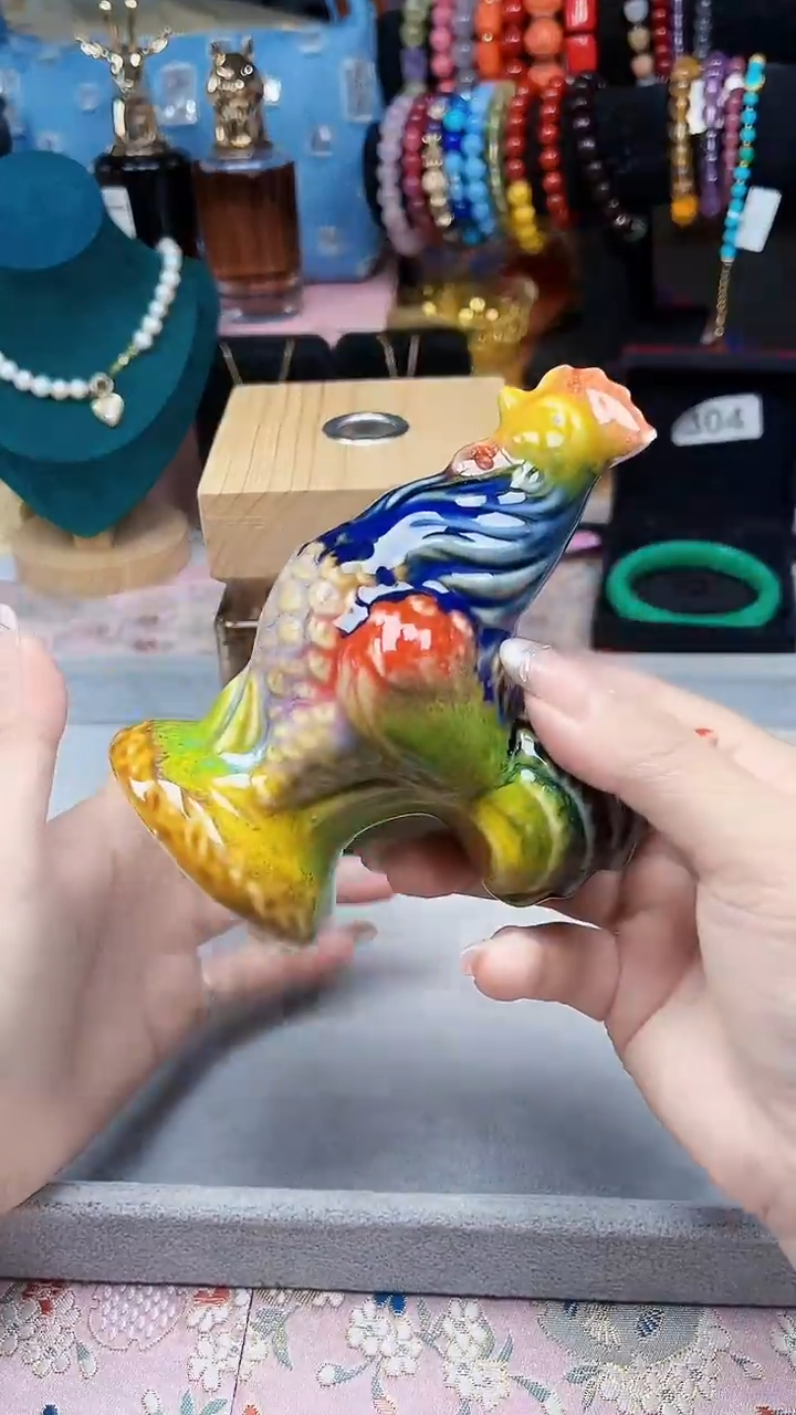 瓷片陶茶666文玩周边多人英国梨与小苍兰