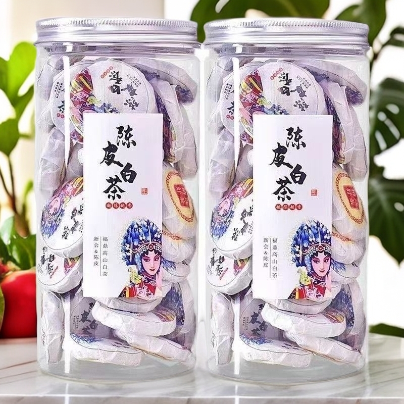陈皮白茶老白茶独立小片高山寿眉贡眉紧压茶叶袋装