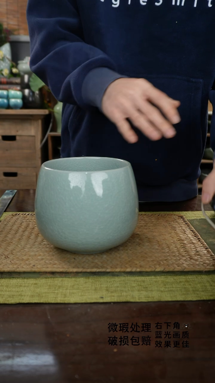 陶瓷恐龙蛋茶渣缸B-15次品保不漏水外观不完美