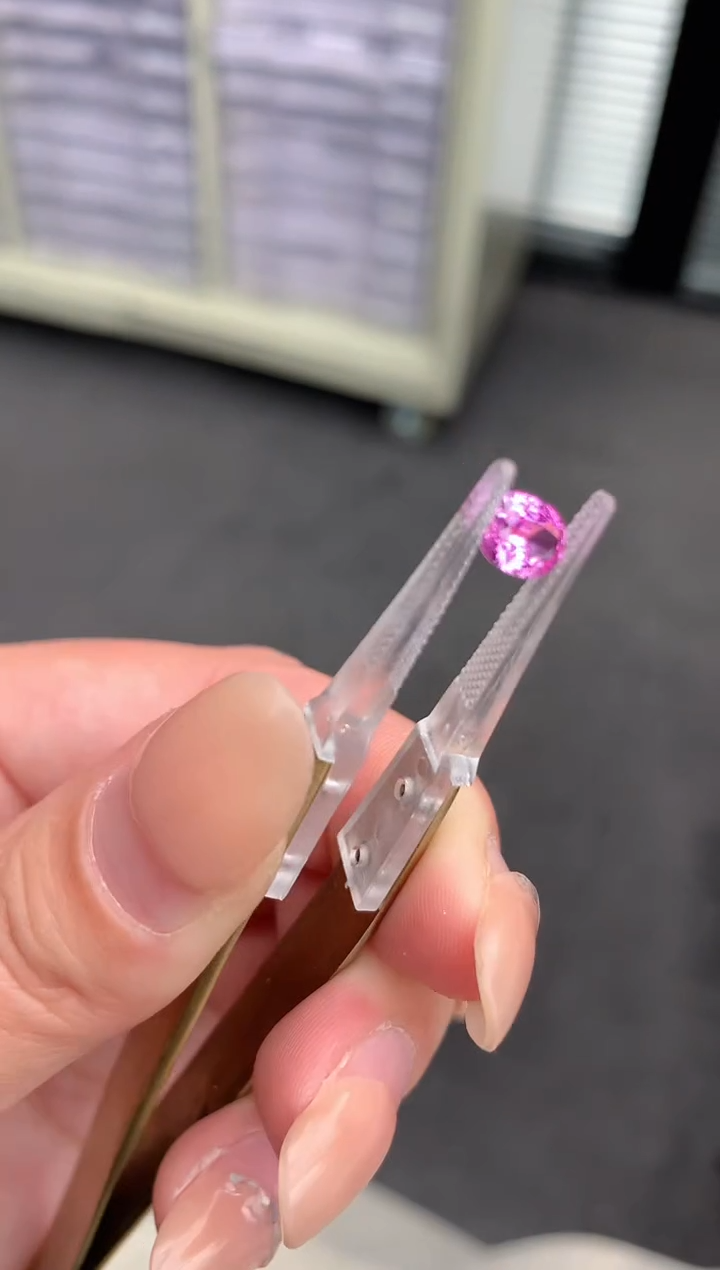 【闪购商品】彩色蓝宝石裸石未镶嵌1ct帕帕拉恰