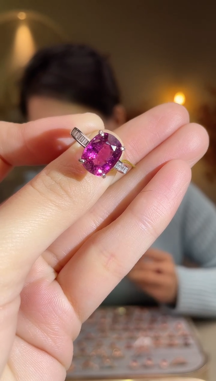 银S925镶嵌手饰碧玺手饰