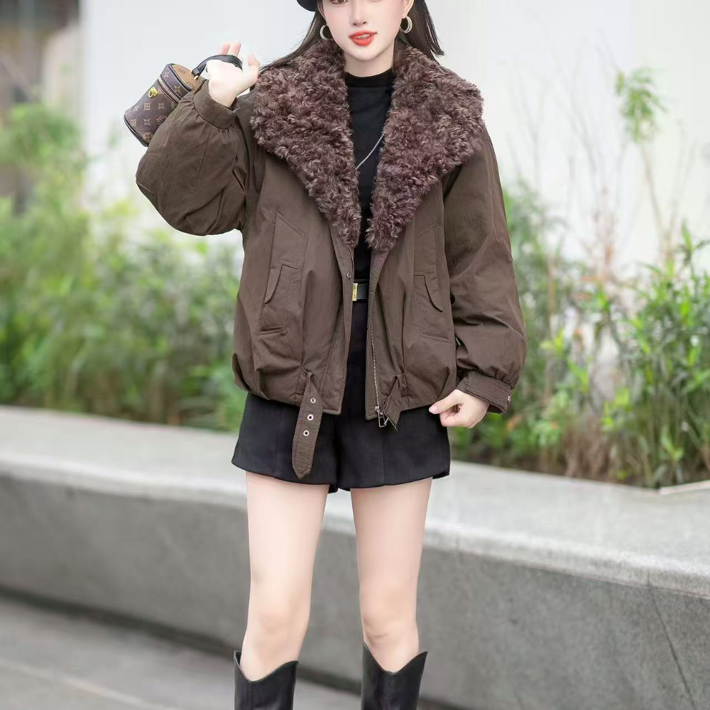 C8833 冬季新款时尚气质保暖羽绒服加厚羽绒服