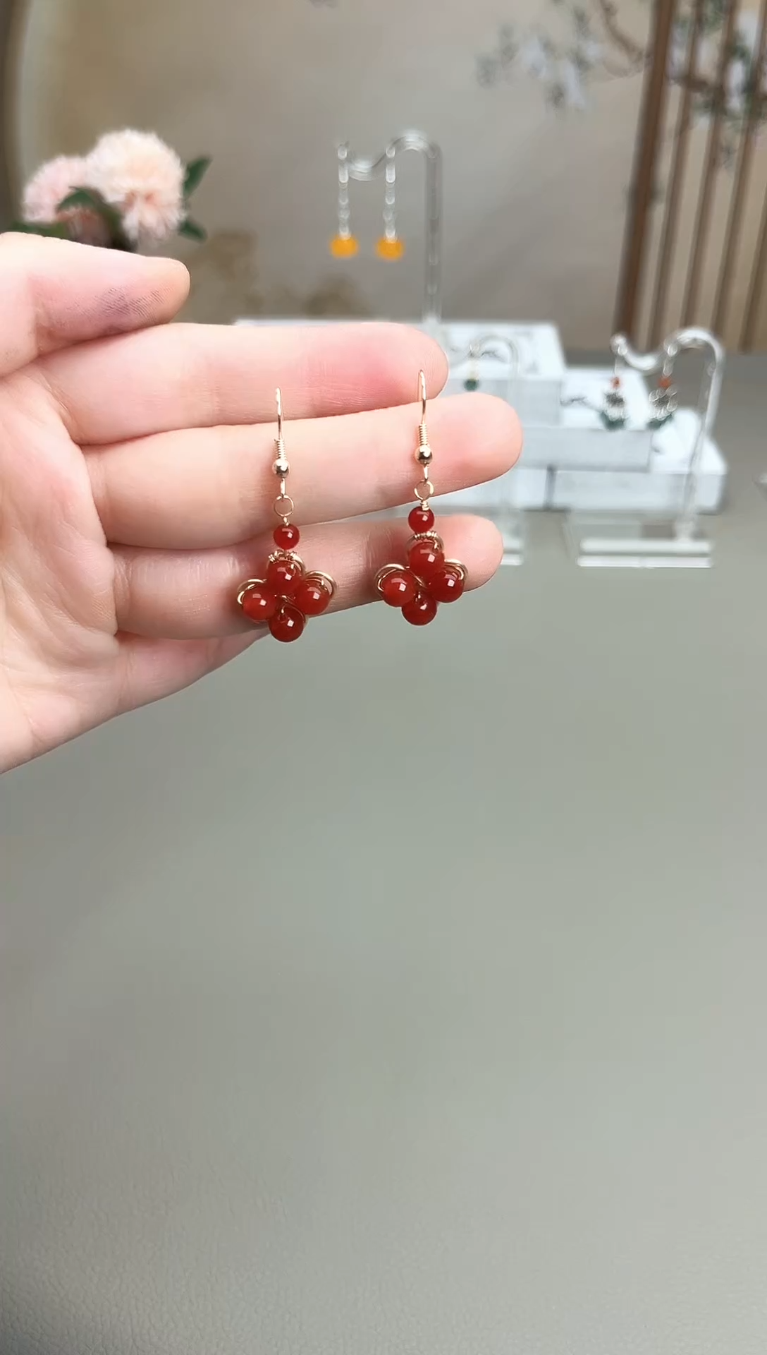 未镶嵌耳饰玛瑙/玉髓221