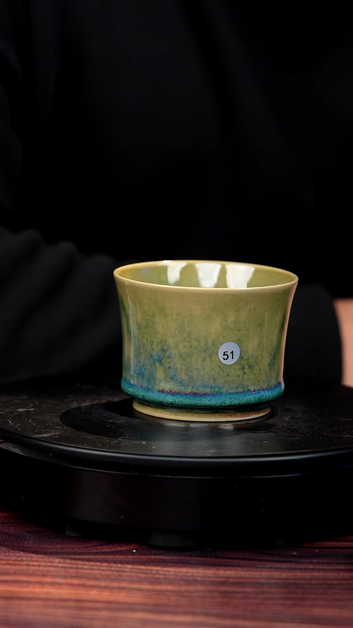 51#李盼龙一级品原矿钧瓷马蹄杯