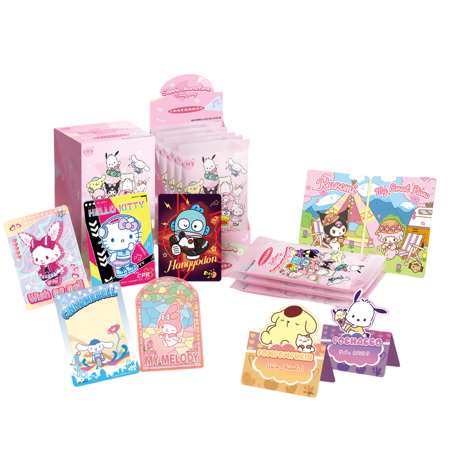 【玩法】一起玩儿S「三丽鸥家族·潮酷派对收藏卡」正版卡牌盲盒（代拆）