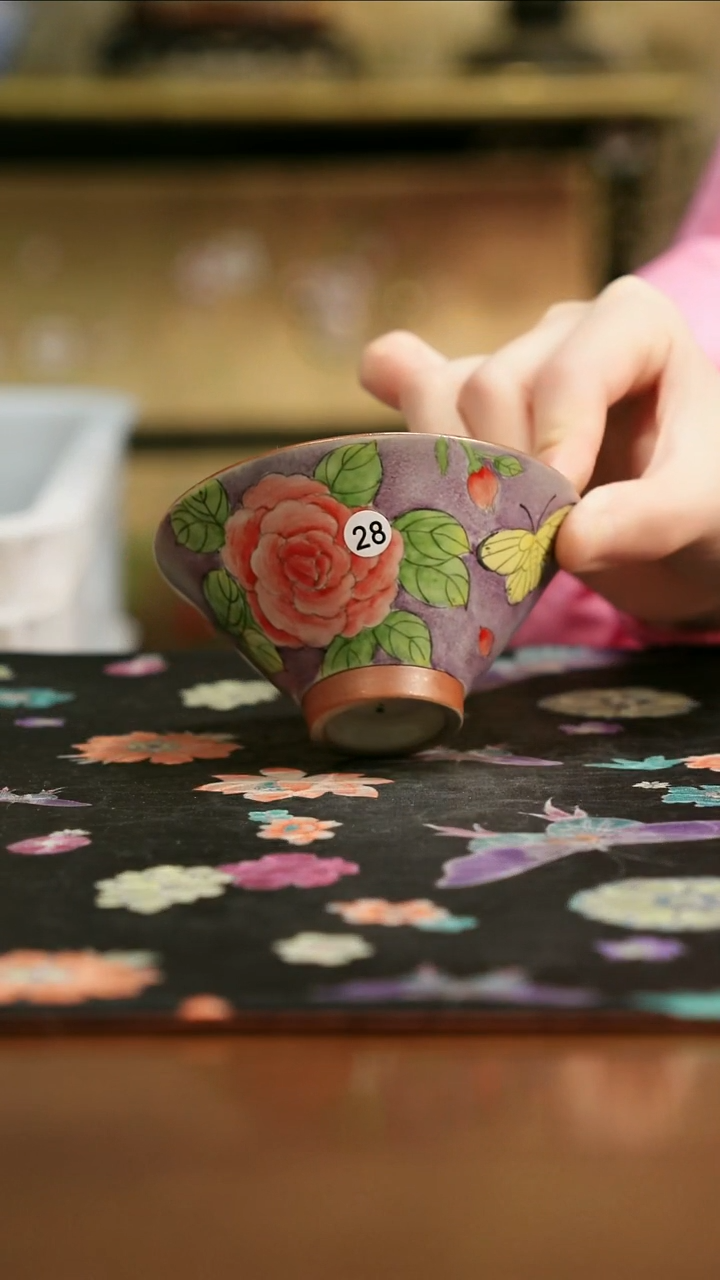 景德镇陶瓷杯碗柴烧多人