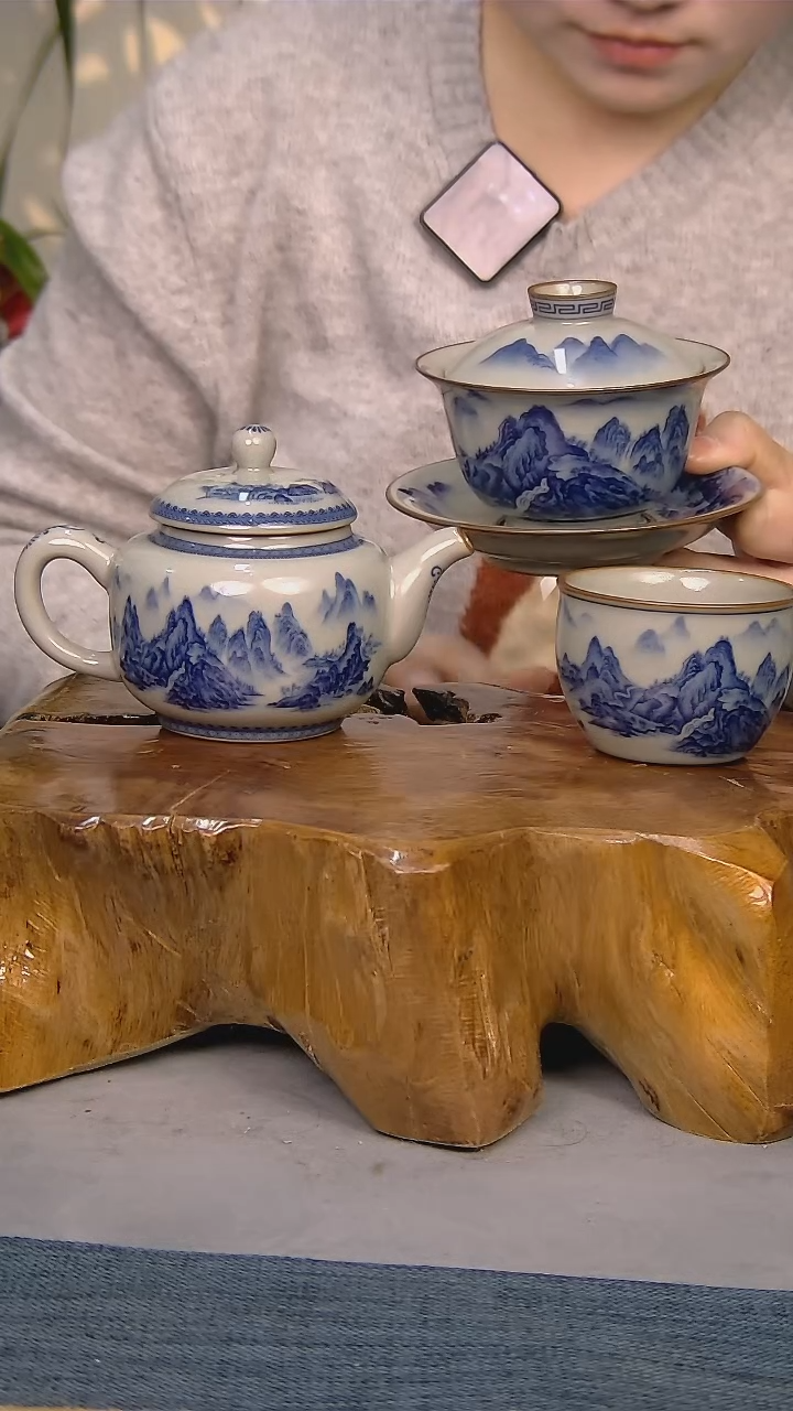 【闪购商品】简装家用款3件套 陶瓷家用茶具系列
