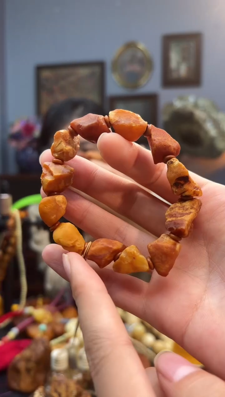 手串琥珀未镶嵌手串