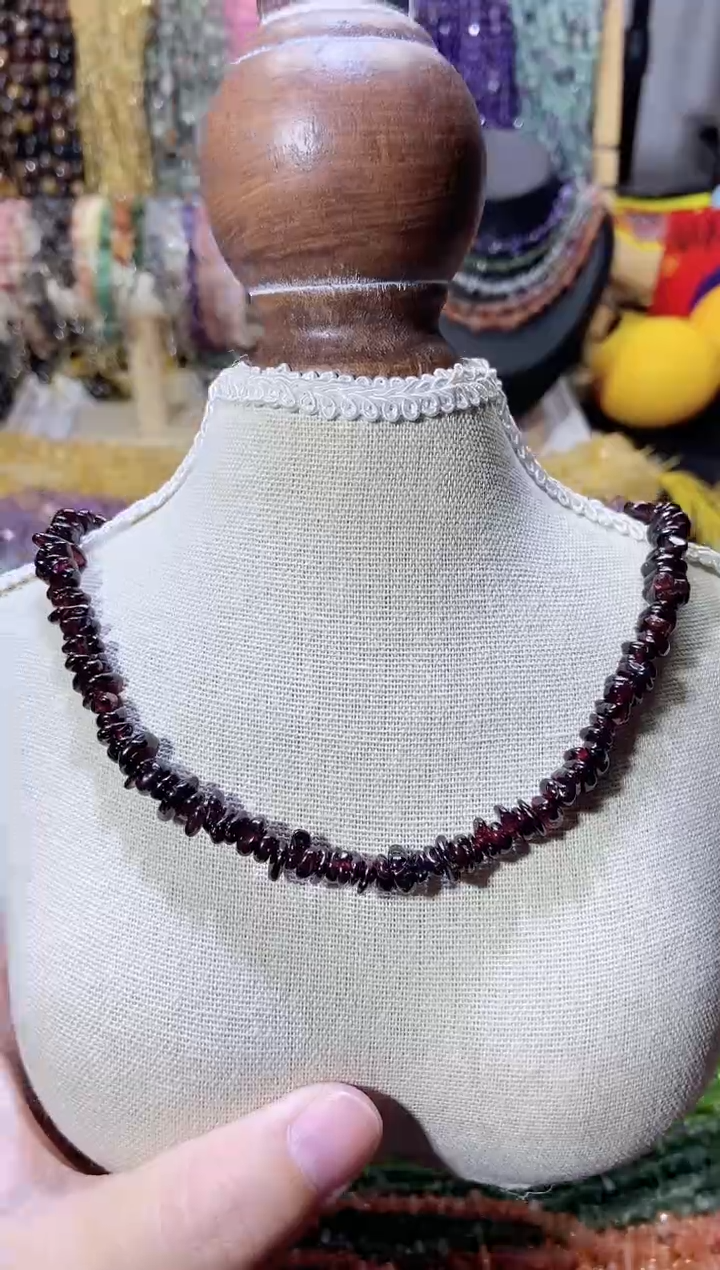 未镶嵌珠宝半成品水晶大石榴项链