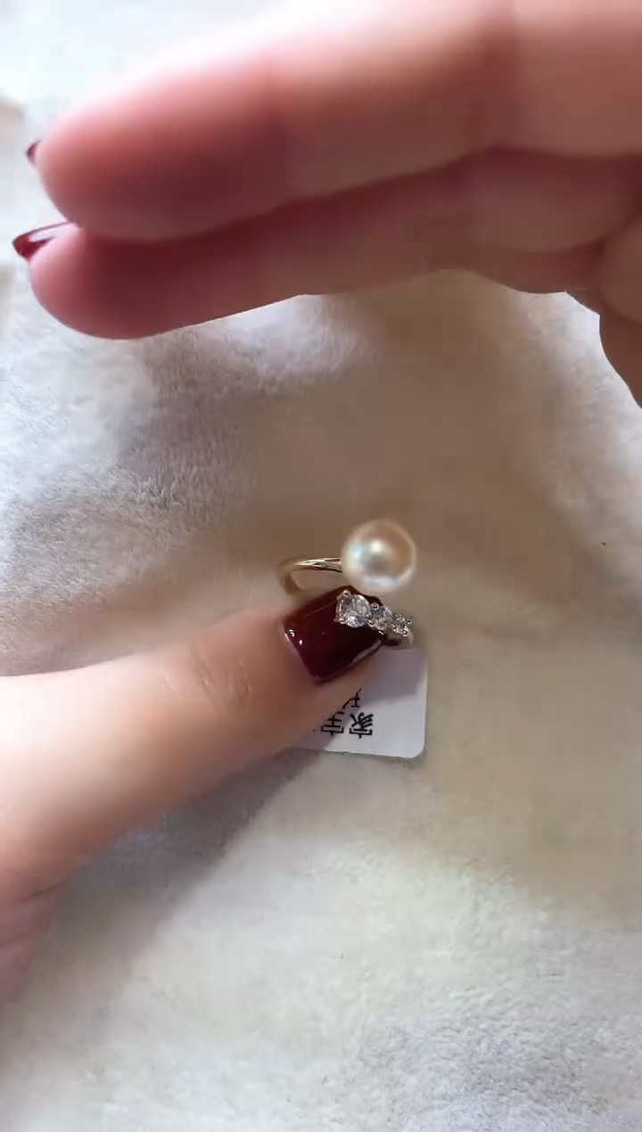 【闪购商品】海水珍珠戒指银S925镶嵌1