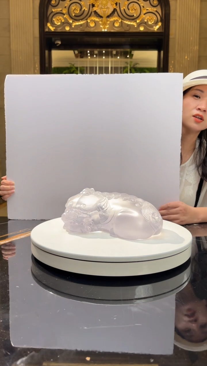 摆件AJ1212120卧福貔貅-白