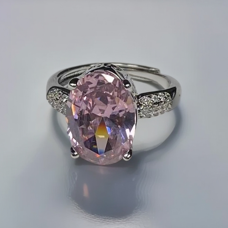 繁繁甄选VT1012鸽子蛋冰粉开口戒指