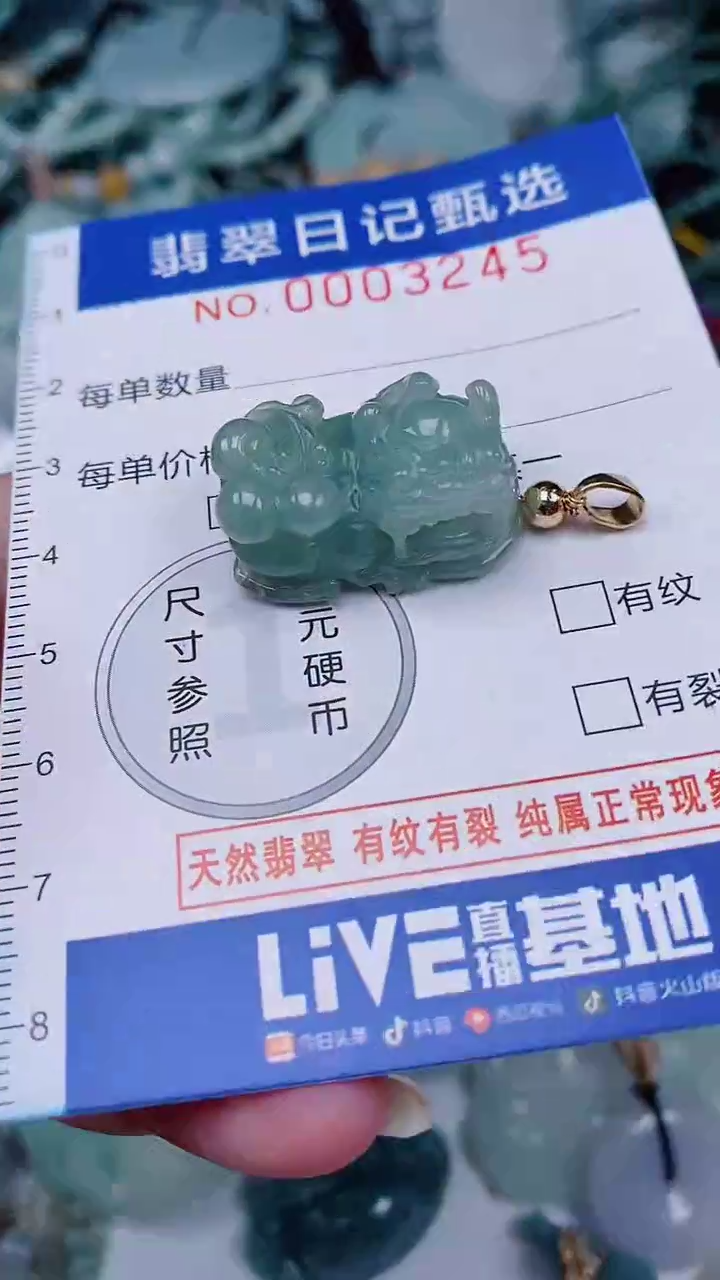 翡翠未镶嵌颈饰00003245