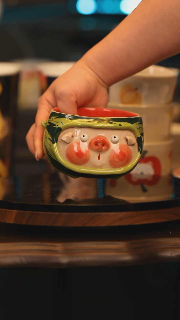 【闪购商品】摆件景德镇釉下彩绘设计师款陶瓷