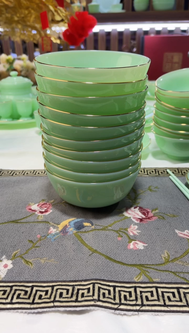 玉瓷 5.5英寸饭碗10个景德镇陶瓷