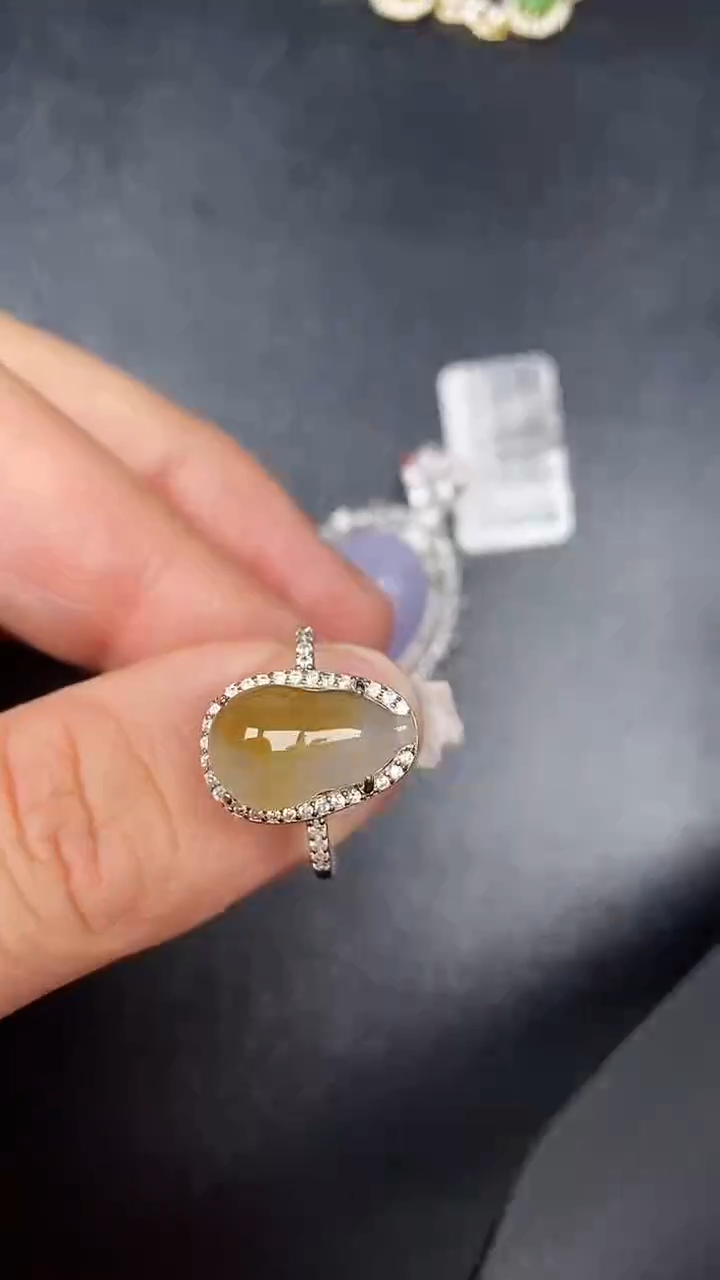 银S925镶嵌戒指翡翠2930