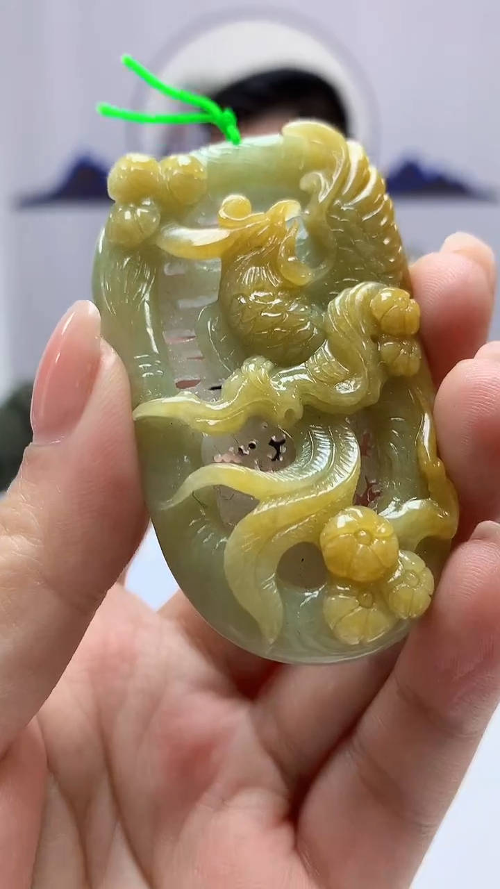 【闪购商品】定制翡翠未镶嵌5152ms-毛货164花鸟