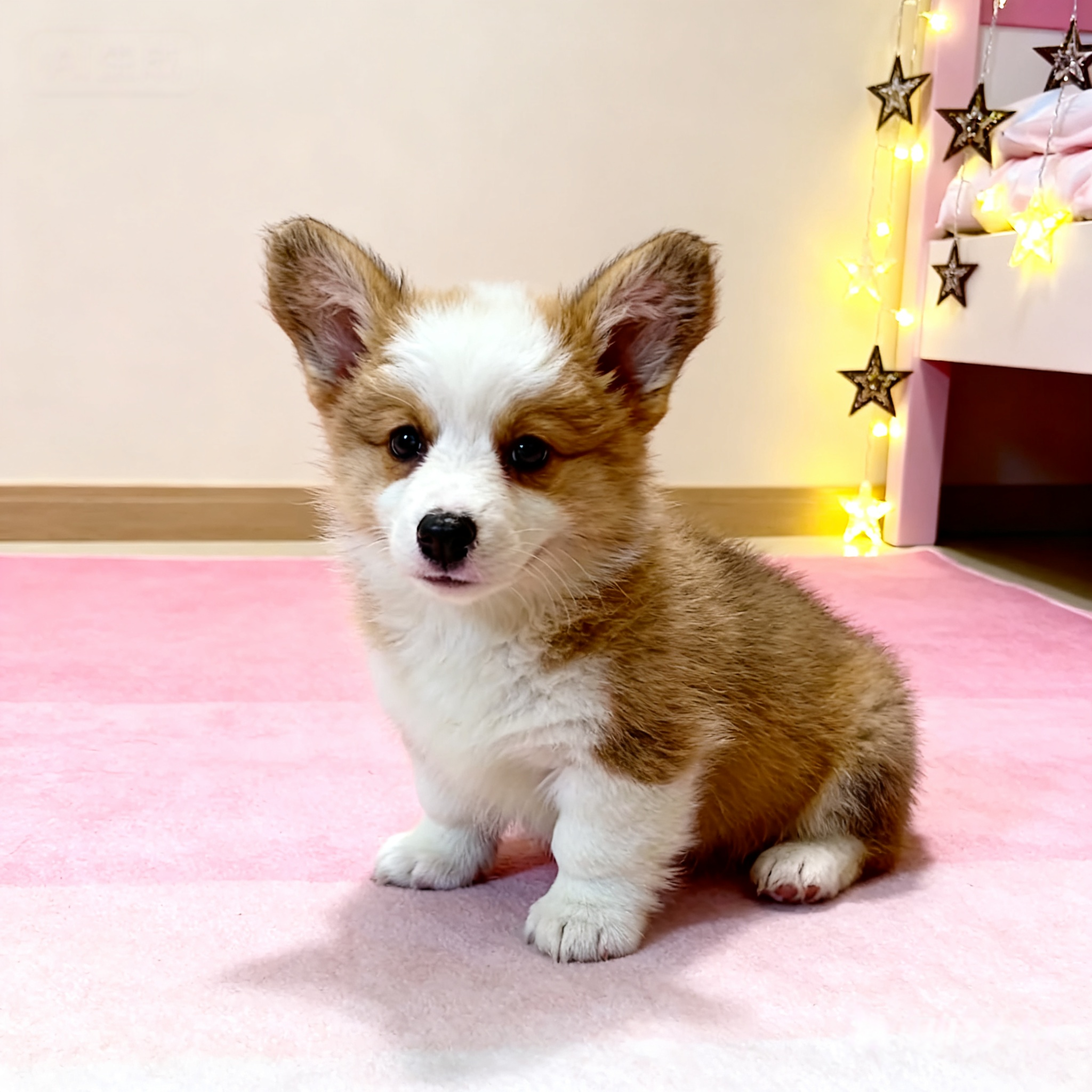 柯基幼犬小狗狗家庭威尔士两色不掉毛活物宠物犬陪伴家养小型犬狗