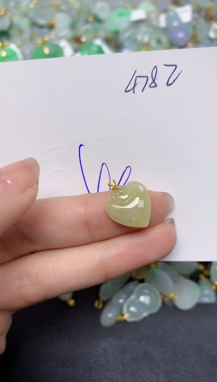 【闪购商品】翡翠颈饰18K金镶嵌天然翡翠A货