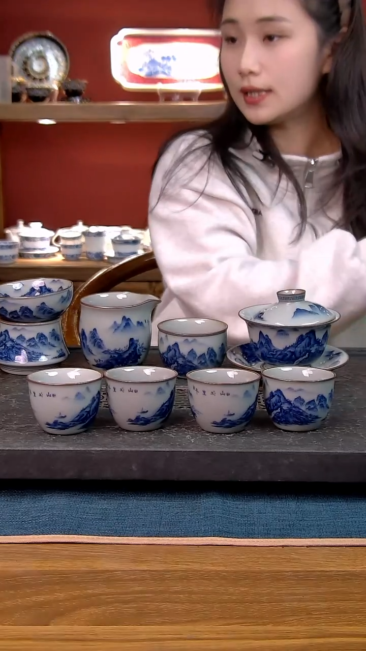 简装家用款8件套 老陶泥开片纹陶瓷茶具