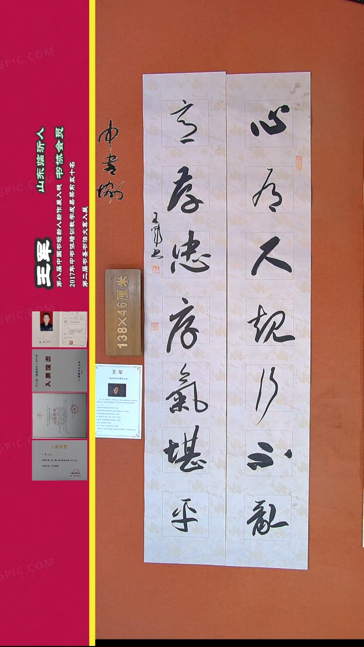 【闪购商品】书法300王军书法作品