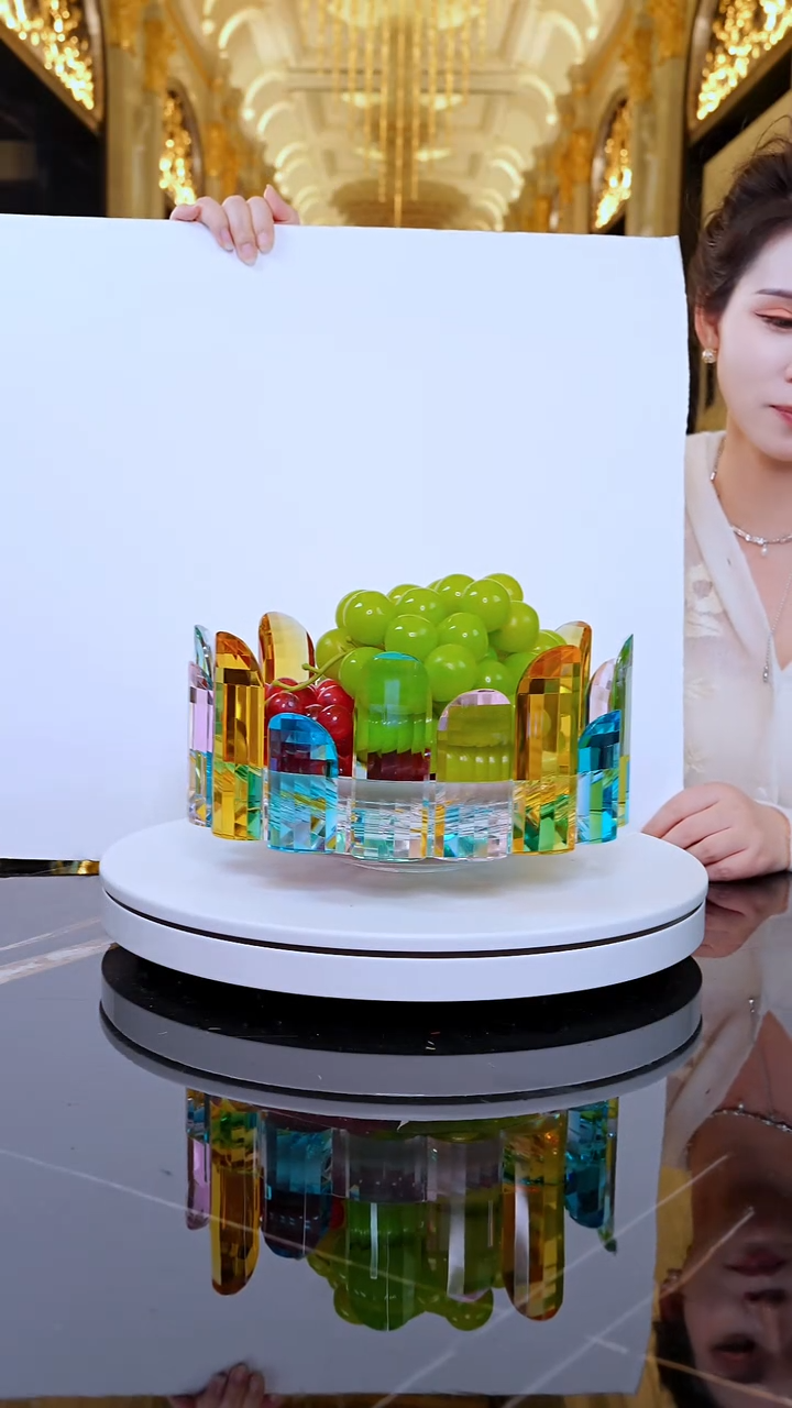 摆件LF0093皇冠艺术果盘