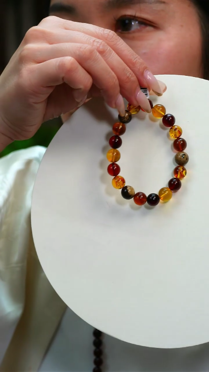 【闪购商品】琥珀手链未镶嵌多宝8MM+时尚手串