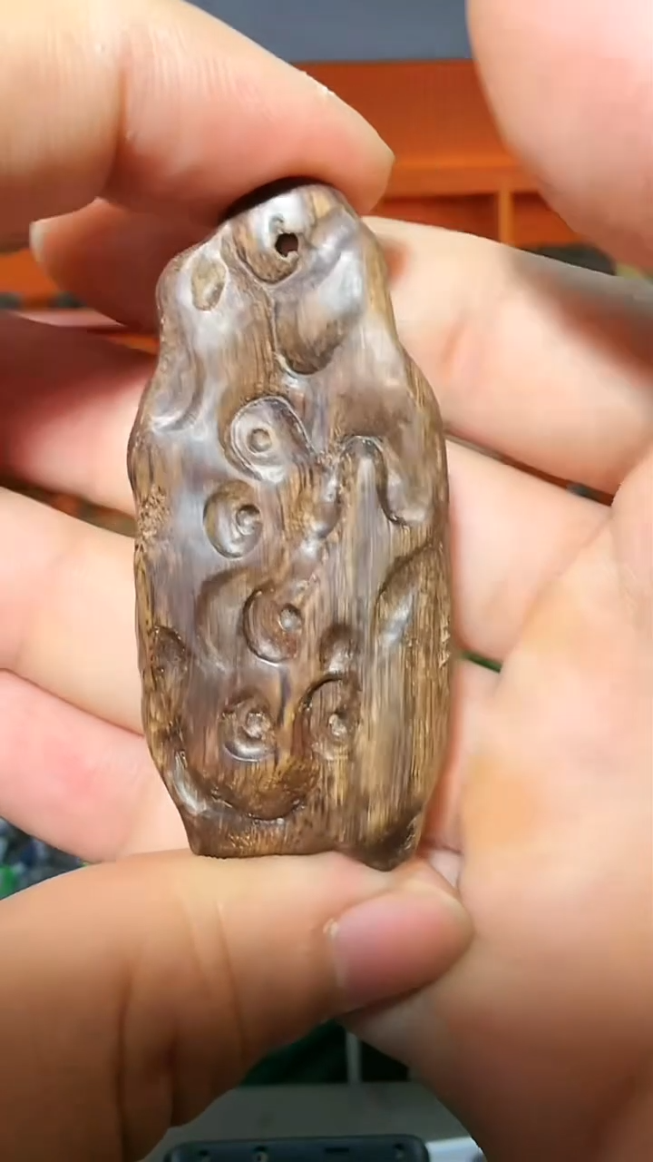 沉香吊坠18号红土太湖石14g多样性发一