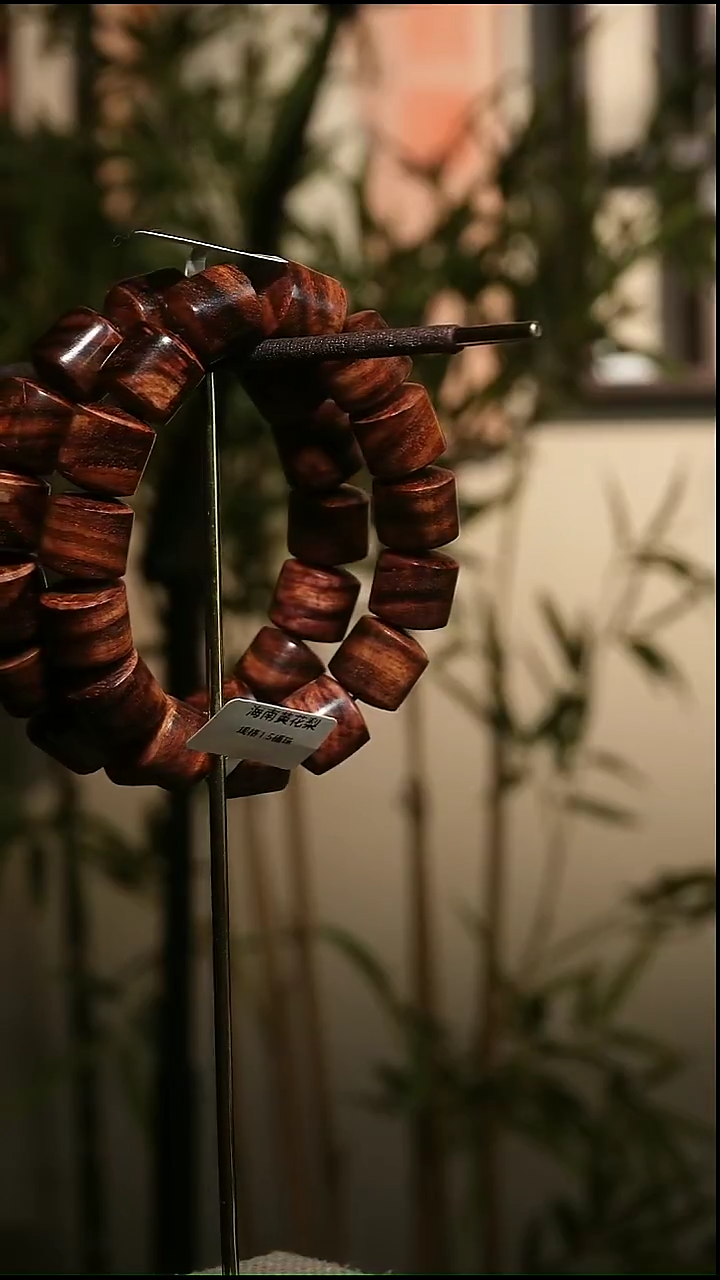 手串/手链黄花梨/降香黄檀海南黄花梨豪爽桶珠1.5cm