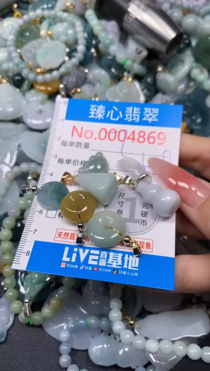 【闪购商品】翡翠颈饰未镶嵌含绳0004869
