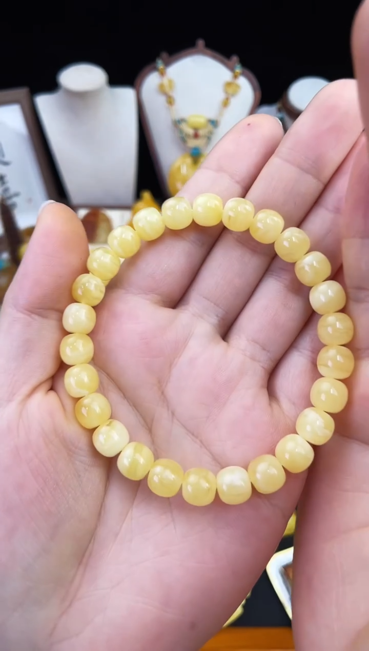 琥珀未镶嵌珠宝奇石柒月